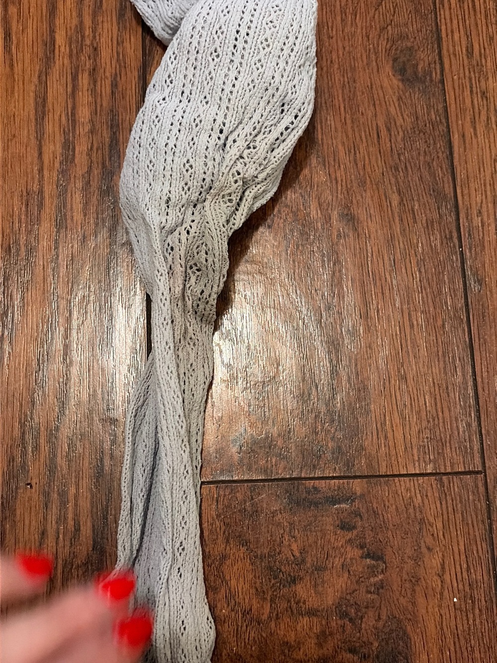 Light Gray Open-Knit Women's socks